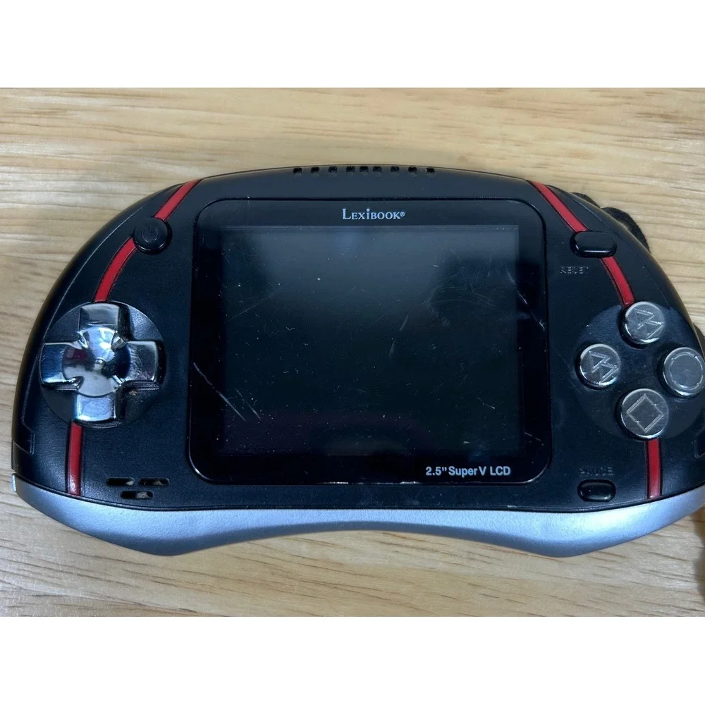Lexibook Zeus IG900US Handheld Gaming Console Black Retro Portable 2.5 LCD WORKS